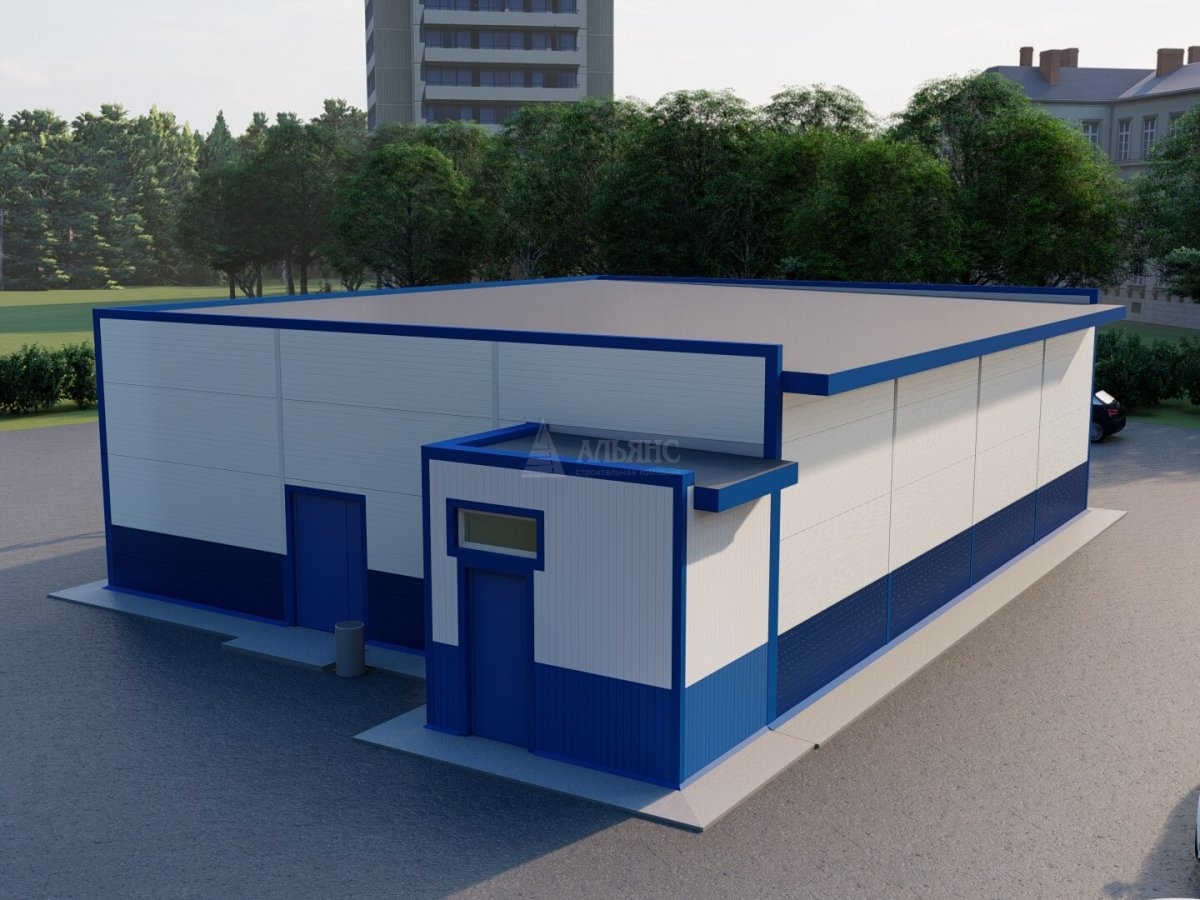 3D визуализация Магазин из сэндвич-панелей - фото 3