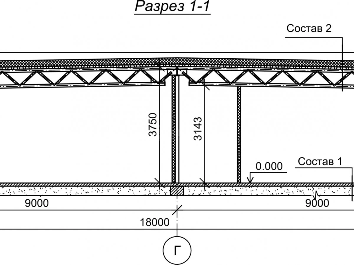Планировка Проект павильона из сэндвич-панелей -  фото 1
