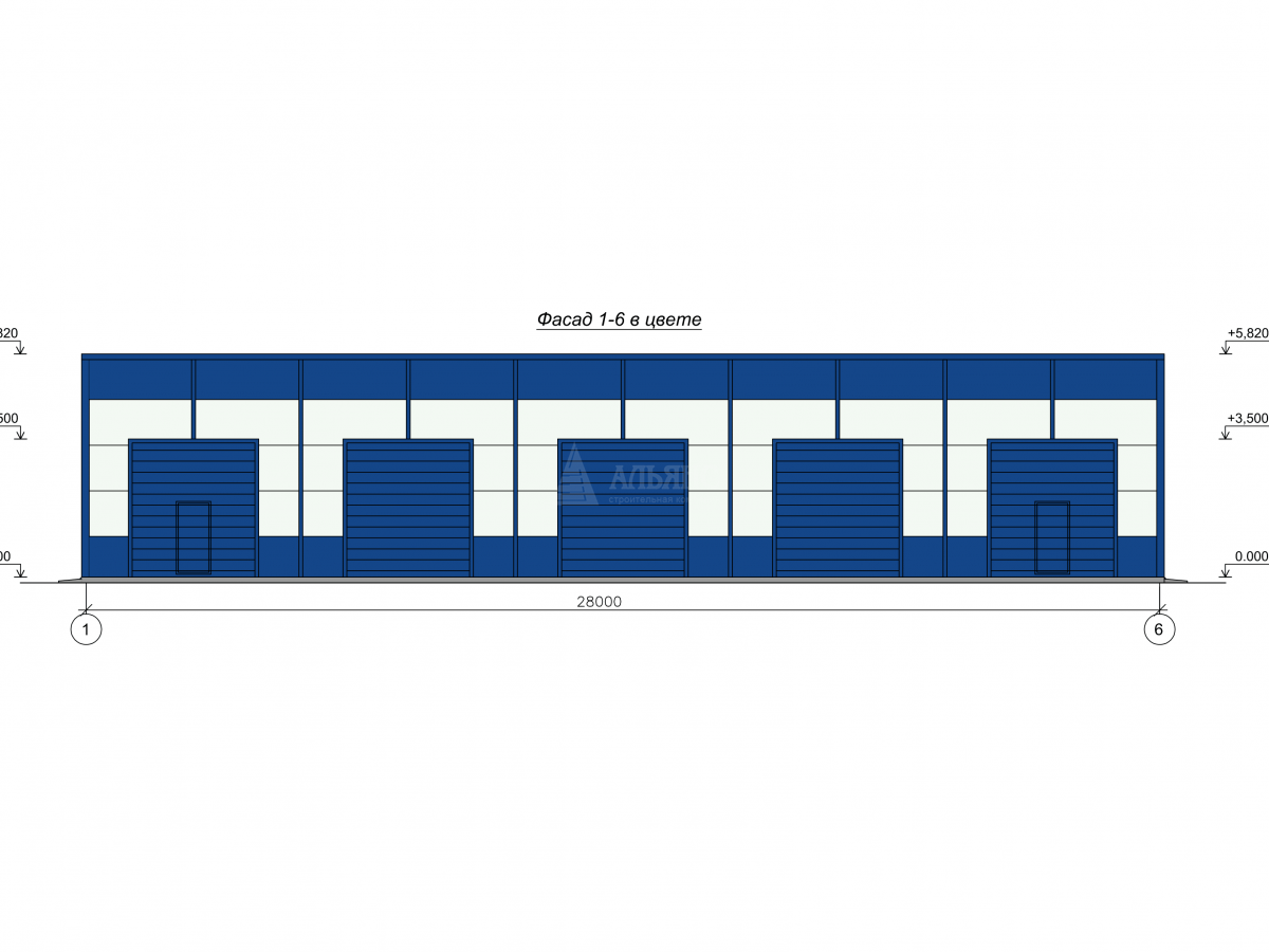 3D визуализация Автомойка из сэндвич-панелей - фото 15