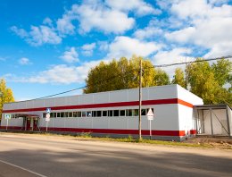 Фирменный магазин в п.Корткерос из сэндвич-панелей, построенная компанией Альянс - Фирменный магазин в п.Корткерос, п.Корткерос, Респ.Коми