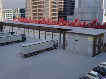 Склад-ангар с АБК из сэндвич-панелей